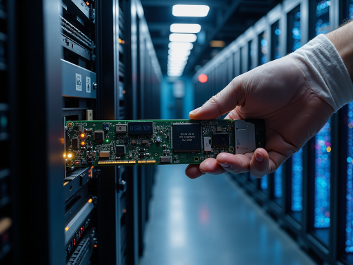 Memory storage device with high-density data storage capability, showing advanced memory architecture and interface connections